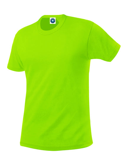 Men´s Performance T-Shirt in Fluorescent Green, Größe XXL