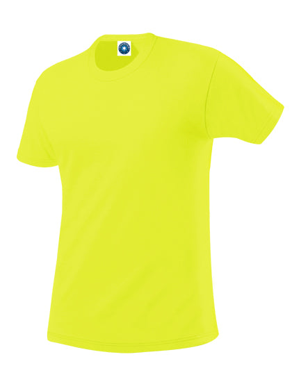 Men´s Performance T-Shirt in Fluorescent Yellow, Größe XXL