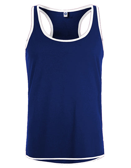 Men´s Contrast Sports Vest in Deep Royal, Größe XXL