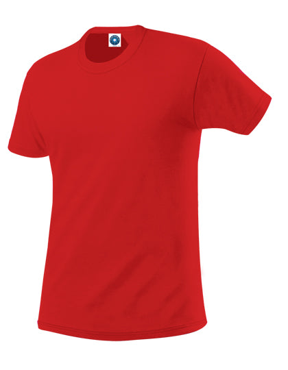 Hefty Tee in Bright Red, Größe XXL