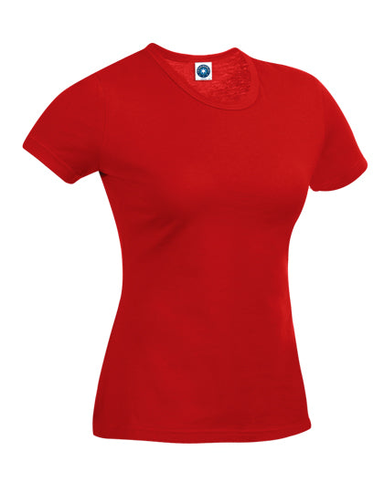 Ladies´ Performance T-Shirt in Bright Red, Größe XL