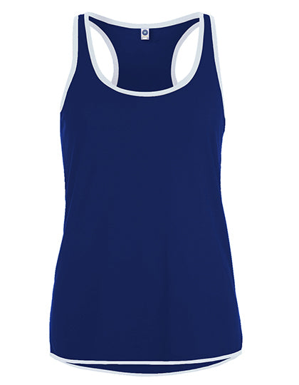 Ladies´ Contrast Sports Vest in Deep Royal, Größe XL