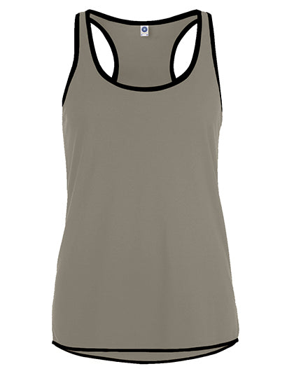 Ladies´ Contrast Sports Vest in Sports Grey (Melange), Größe XL