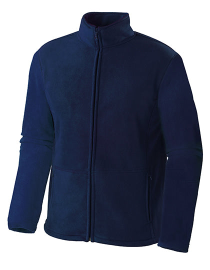 Men´s Full Zip Fleece Jacket in Navy Blue, Größe XXL