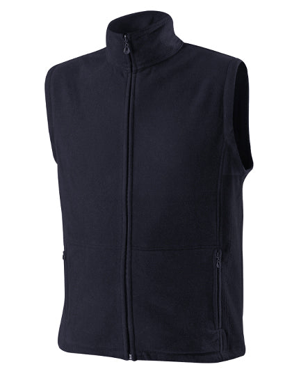 Fleece Body Warmer in Black, Größe XXL