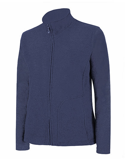 Ladies´ Full Zip Fleece Jacket in Navy Blue, Größe XL