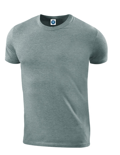 Men´s Organic Cotton T-Shirt in Heather Grey, Größe XXL