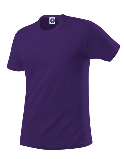 Men´s Organic Cotton T-Shirt in Purple, Größe XXL