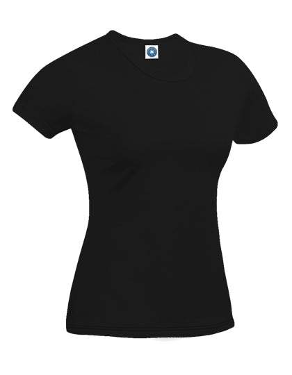 Ladies´ Organic Cotton T-Shirt in Black, Größe XL