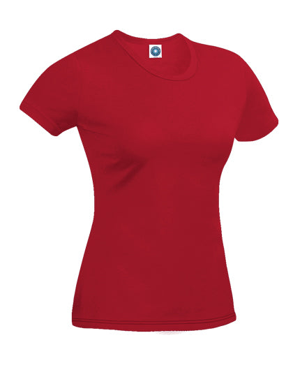 Ladies´ Organic Cotton T-Shirt in Cardinal Red, Größe XL