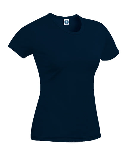 Ladies´ Organic Cotton T-Shirt in Deep Navy, Größe XL