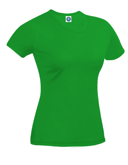 Ladies´ Organic Cotton T-Shirt in Kelly Green, Größe XL