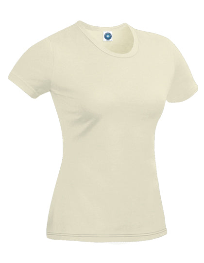 Ladies´ Organic Cotton T-Shirt in Natural, Größe XL