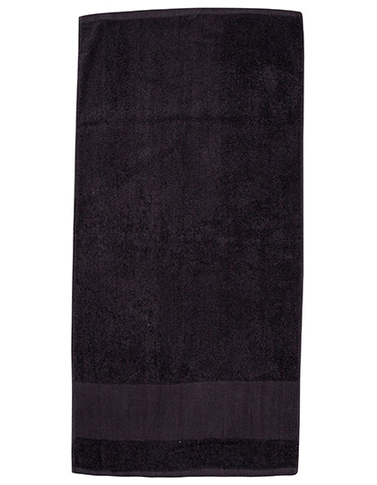 Printable Bath Towel in Black, Größe 70 x 140 cm