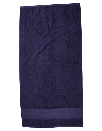 Printable Bath Towel in Navy, Größe 70 x 140 cm