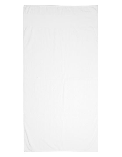 Printable Bath Towel in White, Größe 70 x 140 cm