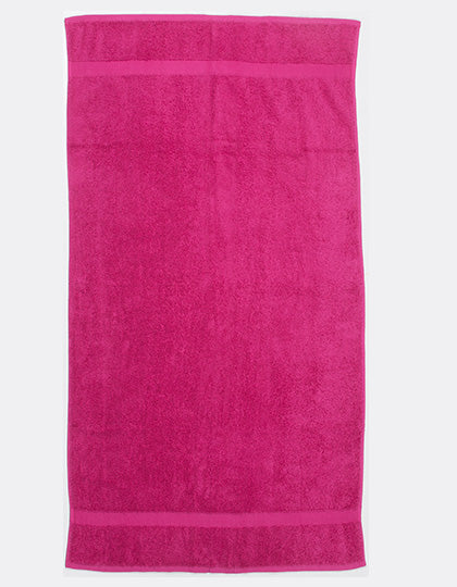 Luxury Bath Towel in Fuchsia, Größe 70 x 130 cm