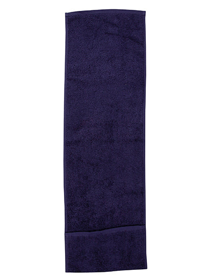 Pocket Gym Towel in Navy, Größe 30 x 100 cm