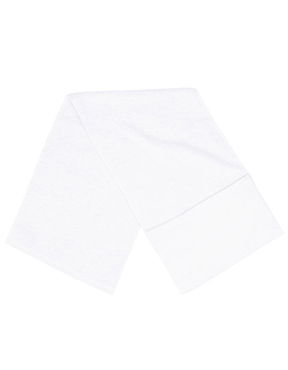 Pocket Gym Towel in White, Größe 30 x 100 cm