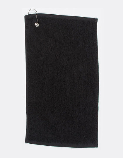 Luxury Golf Towel in Black, Größe 30 x 50 cm