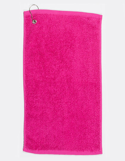 Luxury Golf Towel in Fuchsia, Größe 30 x 50 cm