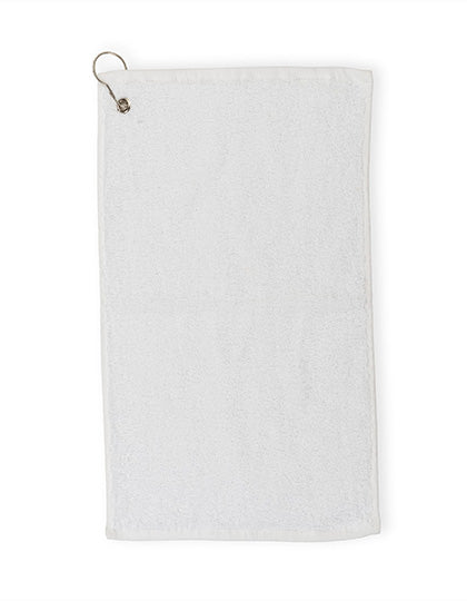 Luxury Golf Towel in White, Größe 30 x 50 cm