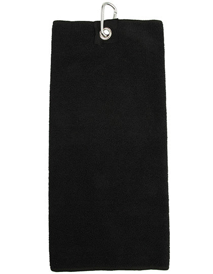 Microfibre Golf Towel in Black, Größe 40 x 55 cm