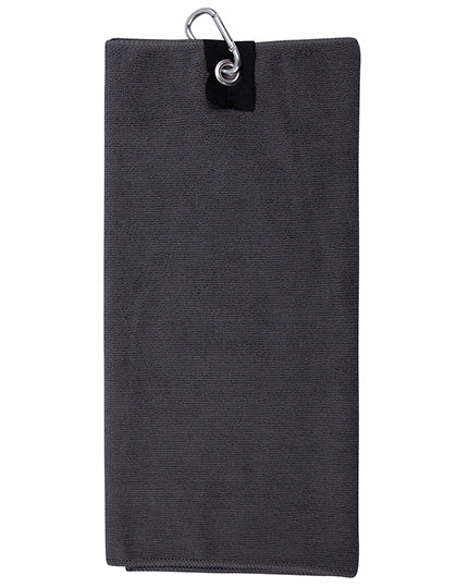 Microfibre Golf Towel in Steel Grey, Größe 40 x 55 cm