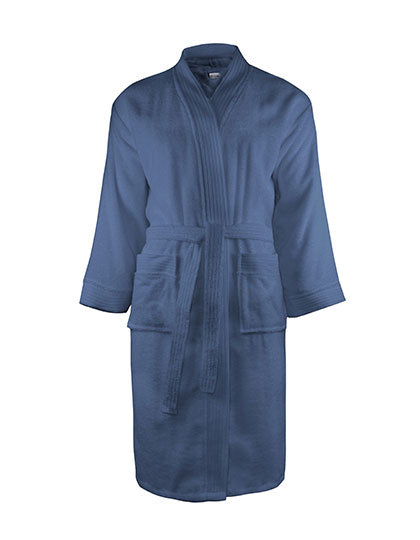 Classic Bathrobe in Denim Faded, Größe XXL/3XL
