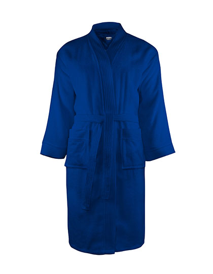 Classic Bathrobe in Navy Blue, Größe XXL/3XL