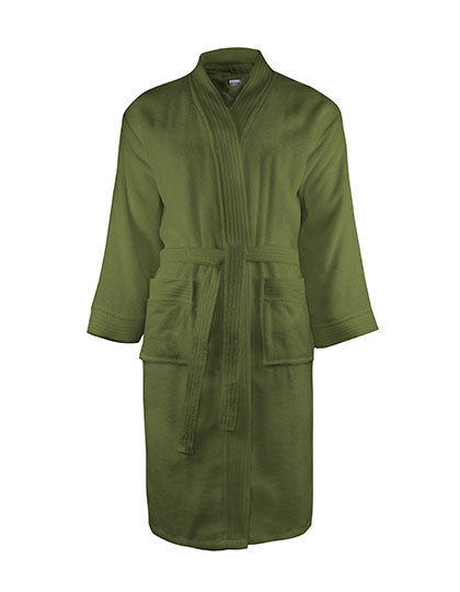 Classic Bathrobe in Olive Green, Größe XXL/3XL
