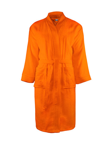 Classic Bathrobe in Orange, Größe XXL/3XL