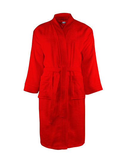 Classic Bathrobe in Red, Größe XXL/3XL