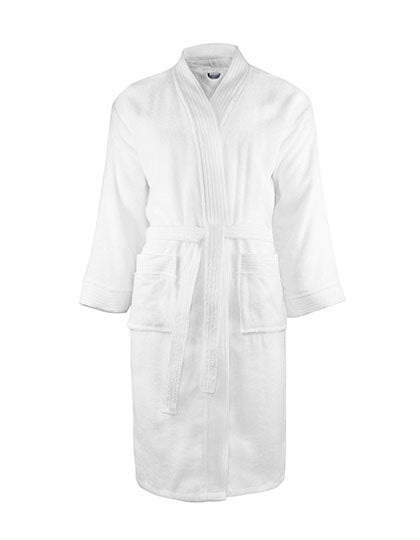 Classic Bathrobe in White, Größe XXL/3XL