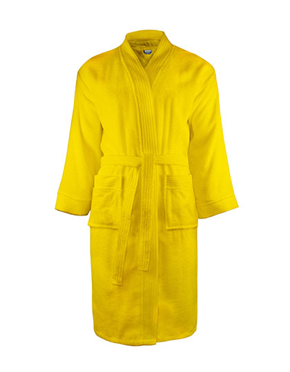 Classic Bathrobe in Yellow, Größe XXL/3XL