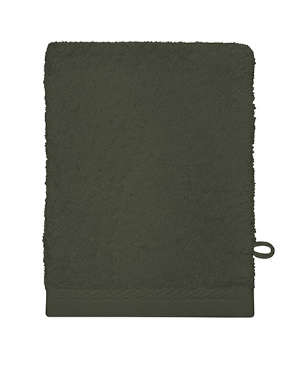 Classic Washcloth in Olive Green, Größe 16 x 21 cm