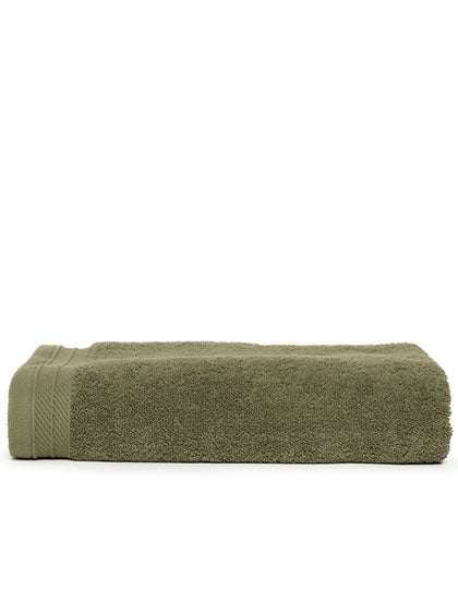 Organic Bath Towel in Olive Green, Größe 70 x 140 cm