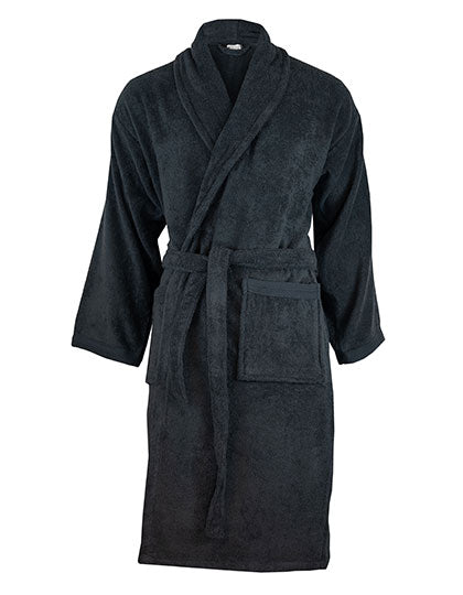 Organic Bathrobe in Anthracite, Größe XXL/3XL