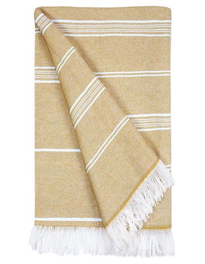 Recycled Hamam Towel in Beige, Größe 100 x 180 cm
