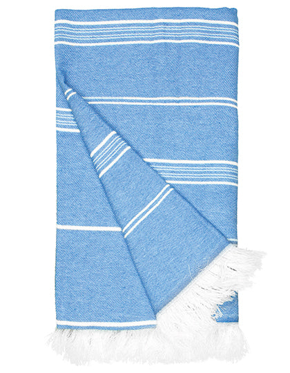 Recycled Hamam Towel in Cobalt Blue, Größe 100 x 180 cm