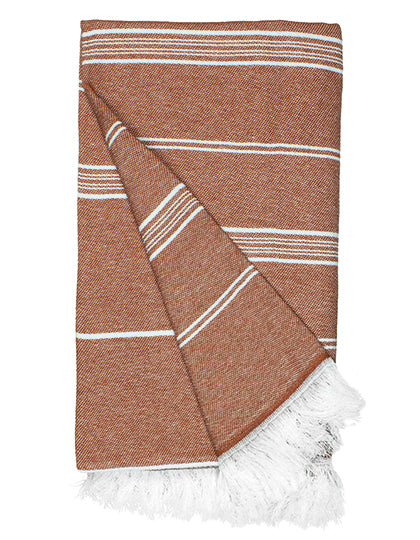 Recycled Hamam Towel in Rust Orange, Größe 100 x 180 cm