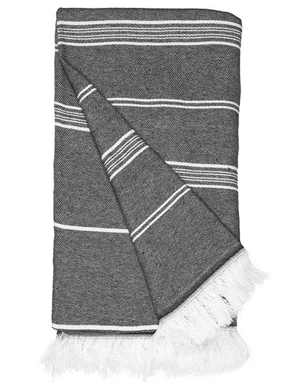 Recycled Hamam Towel in Steel Grey, Größe 100 x 180 cm