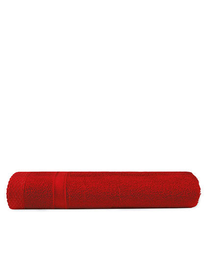 Recycled Bath Towel in Bandera Red, Größe 70 x 140 cm