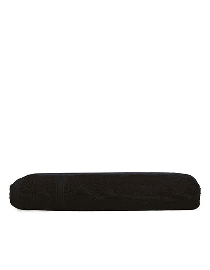 Recycled Bath Towel in Black, Größe 70 x 140 cm