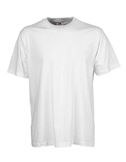 Basic Tee in White, Größe 5XL