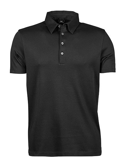 Men´s Pima Cotton Polo in Black, Größe 3XL