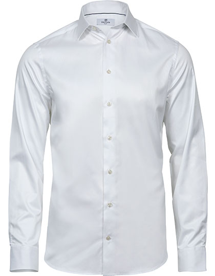 Luxury Shirt Slim Fit in White, Größe XXL