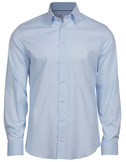 Stretch Luxury Shirt in Light Blue, Größe 3XL