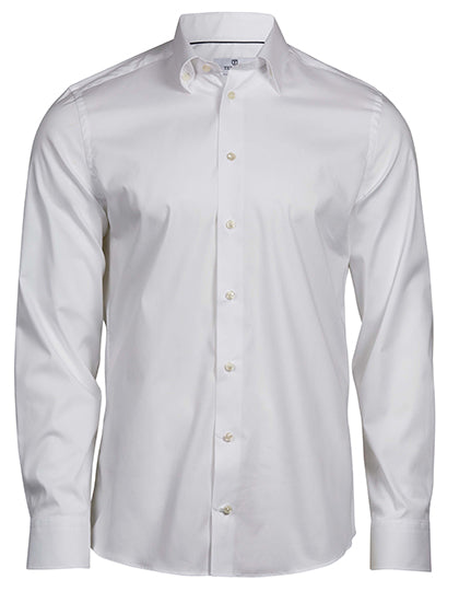 Stretch Luxury Shirt in White, Größe 3XL