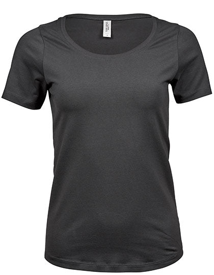 Women´s Stretch Tee in Dark Grey (Solid), Größe 3XL